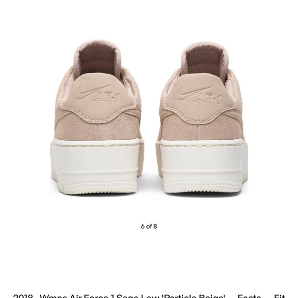 2018 Nike Air Force1 sage low. W sz 6 - Picture 10 of 11